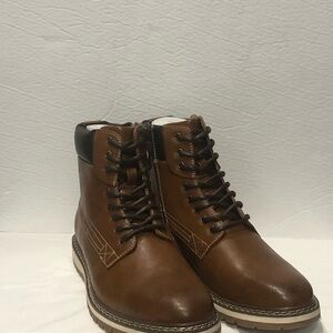 COPY - Jaxson boot Chelsea side zipper brown round toe